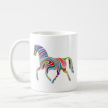 multi coloured horse