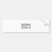 My Mum Beat Leukaemia (Scoreboard) Bumper Stickers