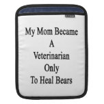 My Mum Became A Veterinarian Only To Heal Bears iPad Sleeve