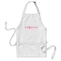 my mum fights like a girl apron