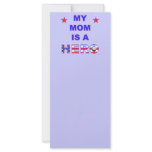 My Mum Is A Hero rack cards