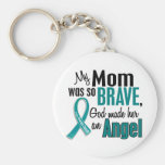 My Mum Is An Angel 1 Ovarian Cancer Keychain