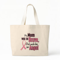 My Mum Is An Angel Breast Cancer Canvas Bags