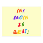 My Mum is Best T-shirts and Gifts Post Cards