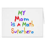 My Mum Math Superhero T-shirts and Gifts Card