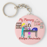 My Mummy Helps Animals--Veterinary Kids Gifts Keychain