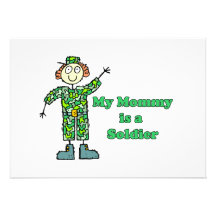 My Mummy is a Soldier Personalized Announcement