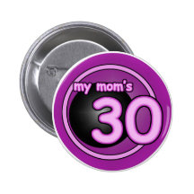 My Mum's 30 pink swirl