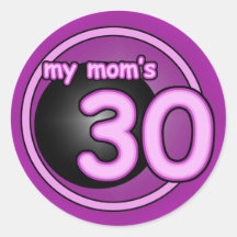 My Mum's 30 pink swirl Sticker