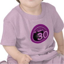 My Mum's 30 pink swirl Tshirt