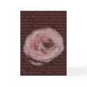 "My name is love" Floral Poetry Greeting Card