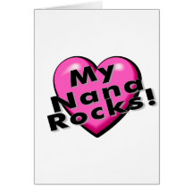 My Nana Rocks Greeting Cards
