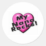 My Nana Rocks Round Sticker