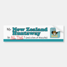My New Zealand Huntaway is All That! Bumper Stickers
