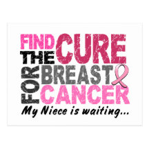 My Niece is Waiting Breast Cancer Post Cards