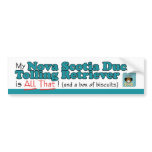 My Nova Scotia Duck Tolling Retriever is All That! bumper stickers