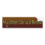 My Other Car is a Broom bumper stickers