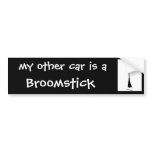 My other car is a Broomstick Bumper Sticker bumper stickers