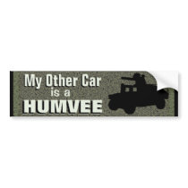 "My Other Car Is A Humvee" Bumper Sticker