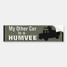 "My Other Car Is A Humvee" Bumper Sticker