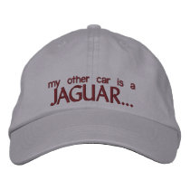 MY OTHER CAR IS A JAGUAR EMBROIDERED HATS