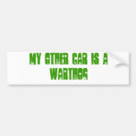 My other car is a warthog bumper sticker