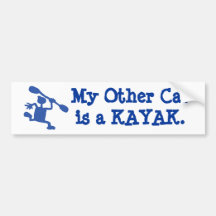 My other car's a kayak bumper sticker