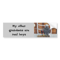 My other grandsons are real boys bumper sticker