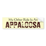 My Other Ride Is An Appaloosa Bumper Sticker bumper stickers