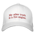My Other Truck is a Fire Engine embroidered hats