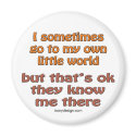 My Own Little World magnets