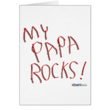 My Papa Rocks! Greeting Card