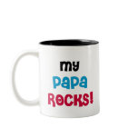 My Papa Rocks mugs
