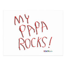 My Papa Rocks! Postcard