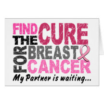 My Partner is Waiting Breast Cancer Card