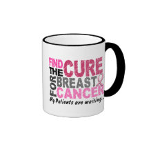 My Patients Are Waiting Breast Cancer Coffee Mugs