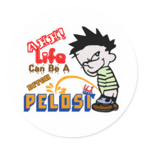 My Personal Opinion On Pelosi Round Sticker