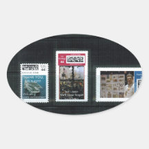 My personalized stamps p2, by zazzle.com/dorinco*/ oval sticker