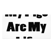 My Pigs Are My Life Personalized Photo Card