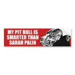 MY PIT BULL IS SMARTER BUMPERSTICKER BUMPER STICKERS