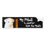 My Pitbull is Smarter than the Media Bumper Sticker
