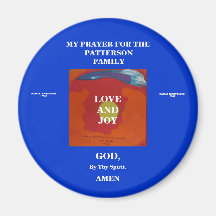 MY PRAYER FOR THE PATTERSON FAMILY FRIDGE MAGNETS