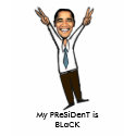My PReSiDenT is BLaCK Cartoon t-shirts