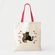 My Purrfect Valentine Tote Bags