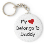 My Red Heart Belongs to Daddy keychains