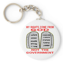My Rights Come From God Not The Government Keychain