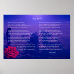 My Rose Poster by Joseph James (Hartmann)
