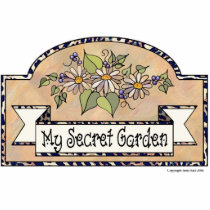 "My Secret Garden" - Decorative Sign Photo Cut Out