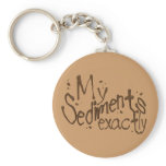 My Sediments Exactly Keychain