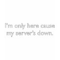 My server's down! t-shirts